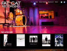 Tablet Screenshot of fatcatrecording.com